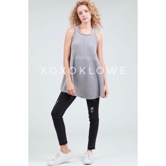 POL Y2K Chenille Zip Back Knit Tunic Sweater Top - Picture 4 of 8